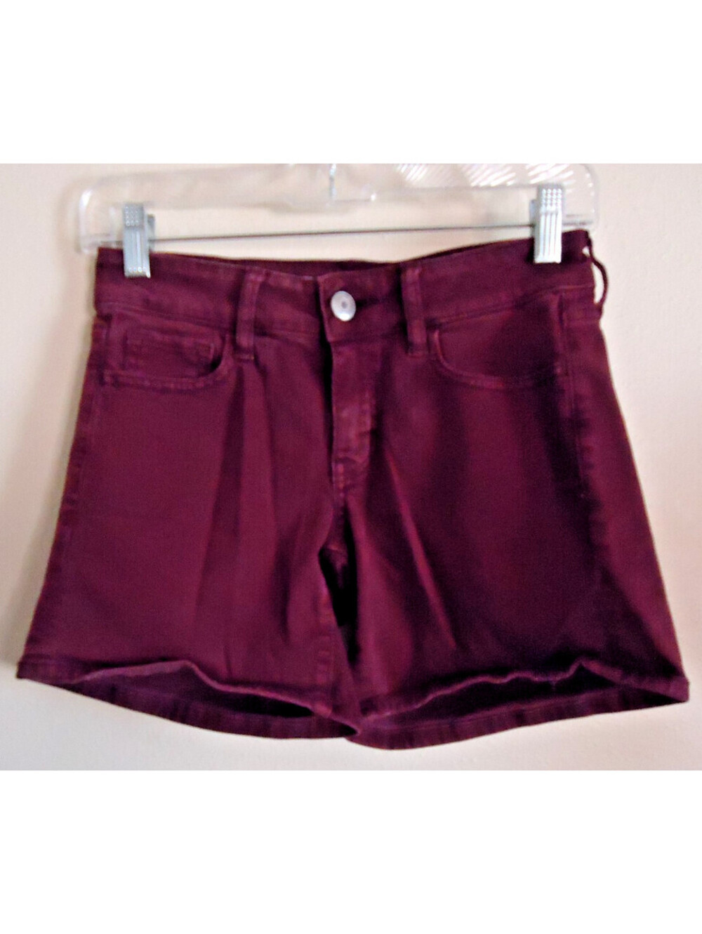 American Eagle Midi Shorts Super Stretch Women's Size 0 Purple Plum